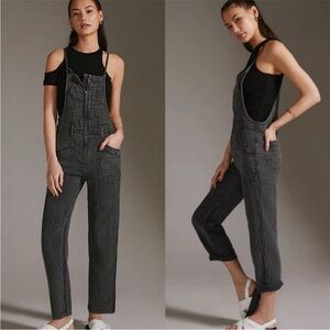 Anthropolgie Pilcro Gauzy Gray Overalls